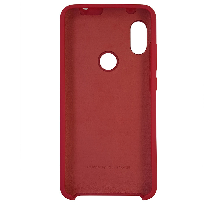Чохол Silicone Case for Xiaomi Redmi Note 6 Deep Red (42) - 3