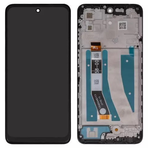Дисплейний модуль для Motorola Moto G32, universal, з рамкою, High Copy, Black - 1