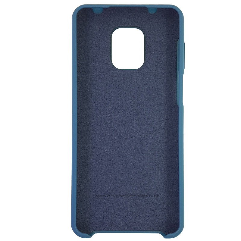 Чохол Silicone Case for Xiaomi Redmi Note 9S/9 Pro Cobalt Blue (40) - 3
