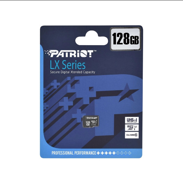 Карта пам'яті Patriot LX Series, 128Gb, micro SDXC UHS-1, class 10 - 2