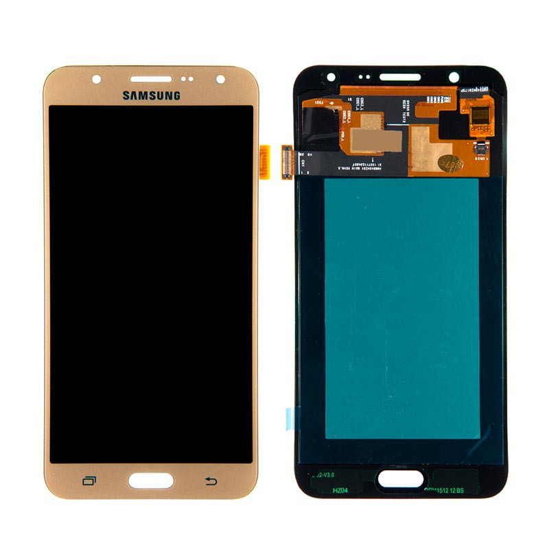 Дисплейний модуль Samsung J700 Galaxy J7, OLED, Gold - 1