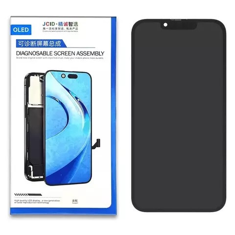 Дисплейний модуль для iPhone 13, без помилки, OLED, JCID diagnosable, Black - 1