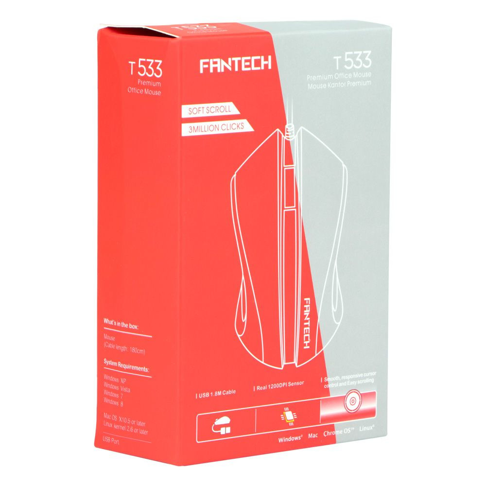 Провідна миша Fantech T533, Black - 10