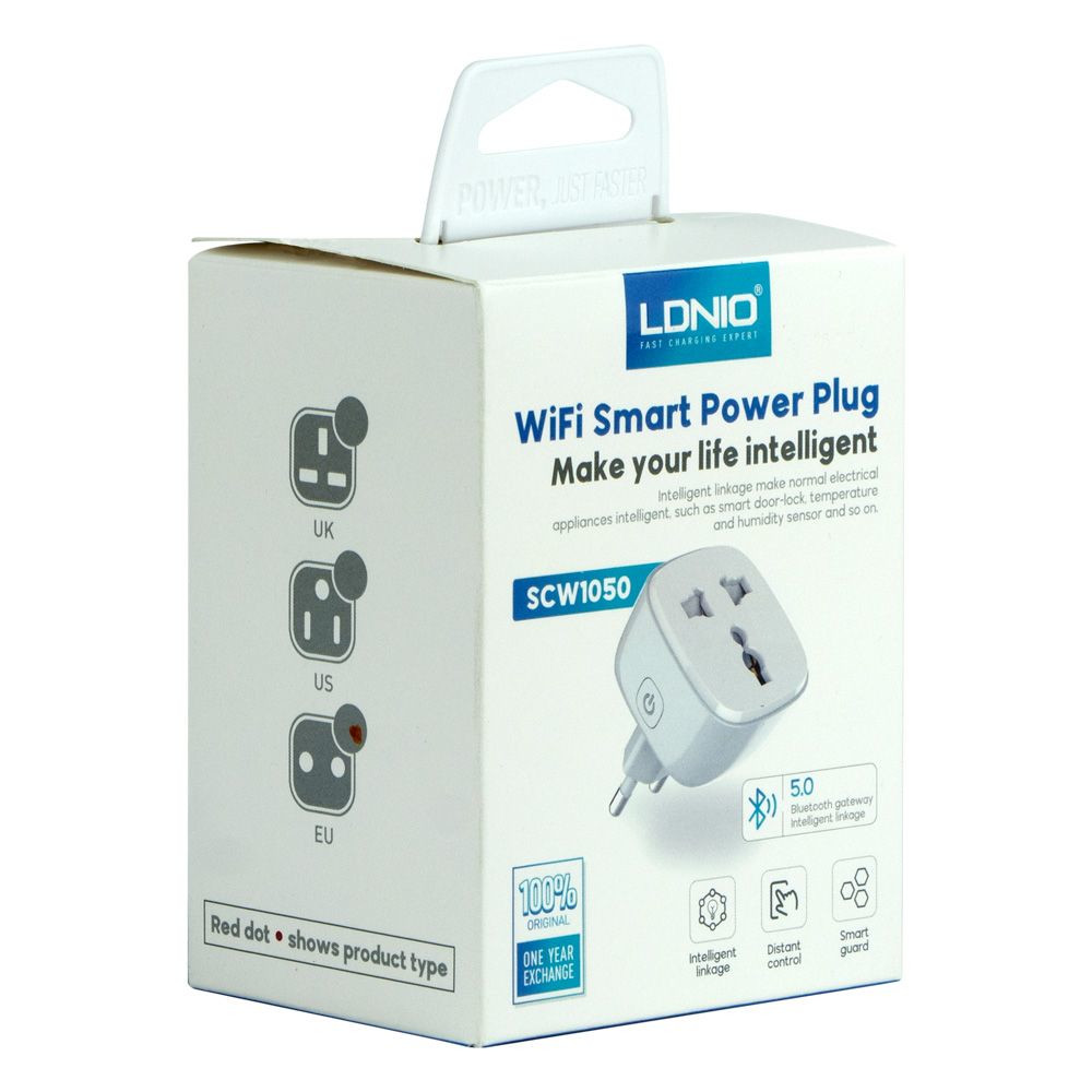 Розумна Wi-Fi розетка Smart Power Plug LDNIO SCW1050 White - 2
