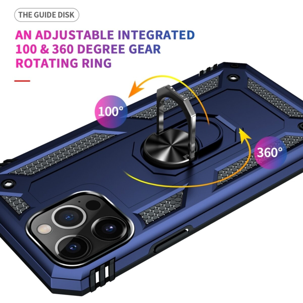 Чохол Cosmic Robot Ring for Apple iPhone 14 Pro Blue - 3
