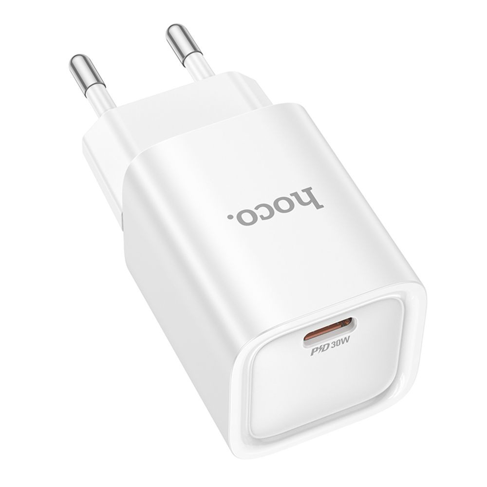 Мережевий зарядний пристрій Hoco C148A, PD 30W, QC 3.0, White - 9