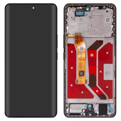 Дисплейний модуль для Huawei Honor Magic 7 Lite, з рамкою, Original PRC, Black - 1
