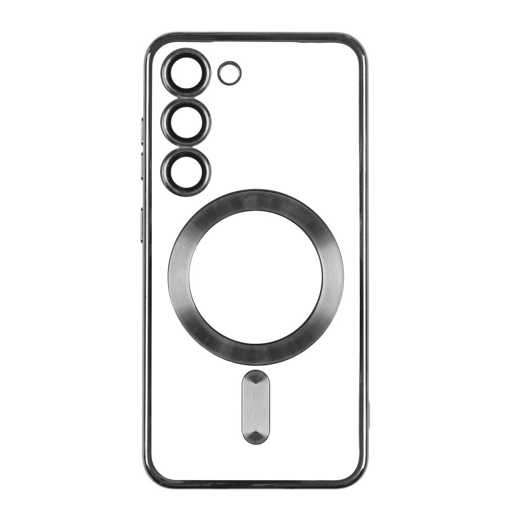 Чохол TPU Metallic Full Camera with Magsafe для Samsung Galaxy S23 Plus Black - 1