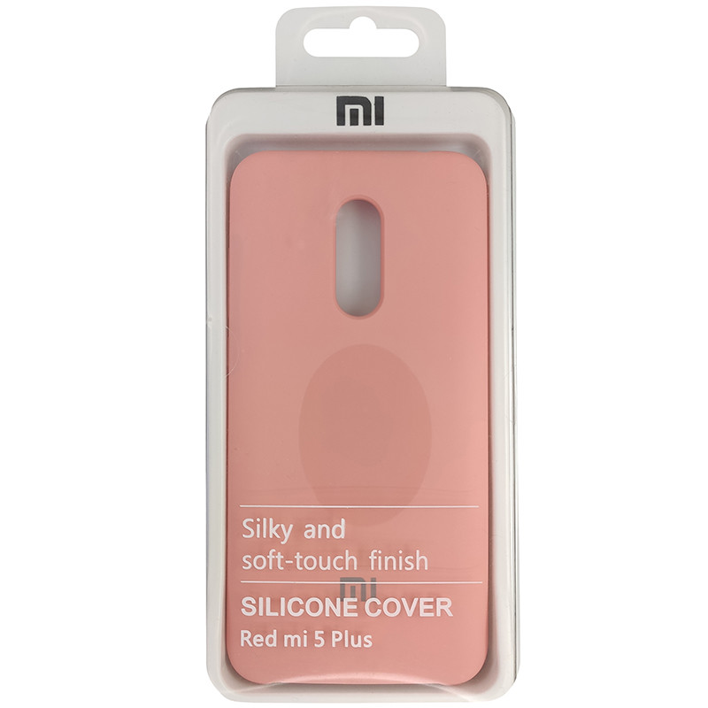Чохол Silicone Case for Xiaomi Redmi 5 Plus Peach Bl.Pink (light) (35) - 4