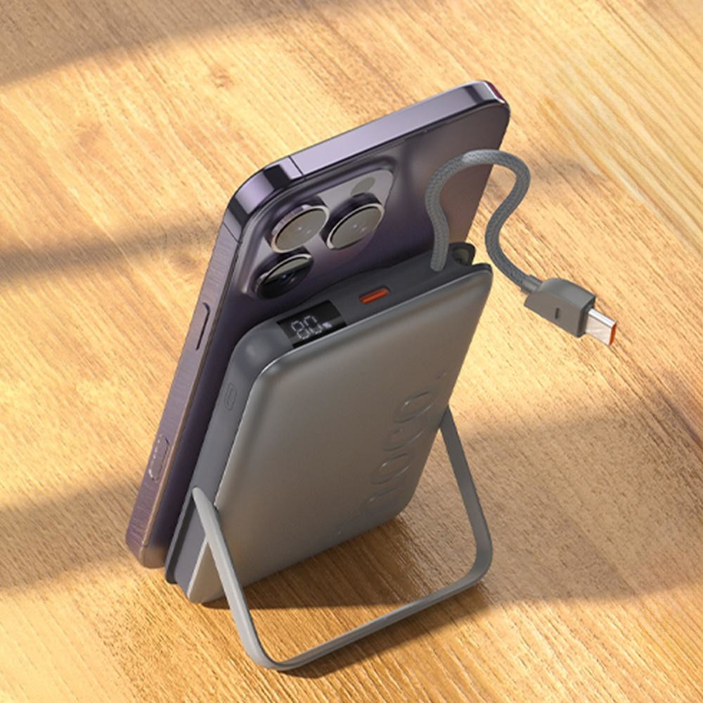 Універсальна мобільна батарея Hoco Q43, 10000mAh, PD 20W, Gray - 6