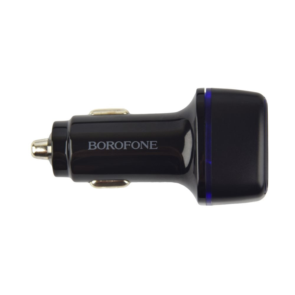 Автомобільний Зарядний Пристрій Borofone BZ14A PD20W+QC3.0 Type-C to Lightning 2.4A Black - 1