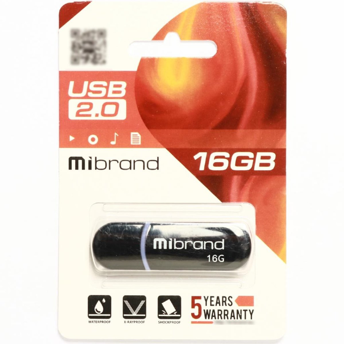Флешка Mibrand USB 2.0 Panther 16Gb Black - 1