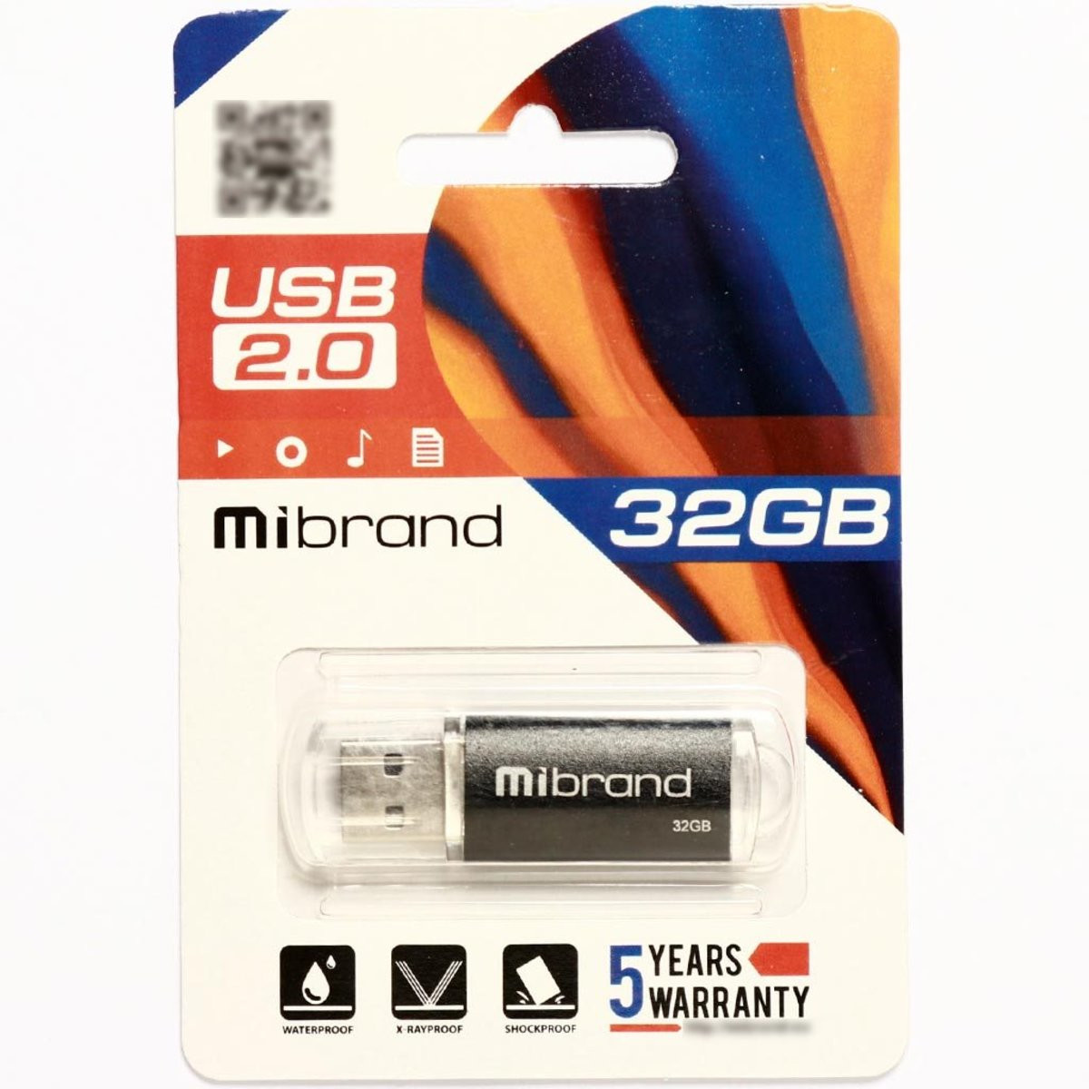 Флешка Mibrand USB 2.0 Cougar 32Gb Black - 1