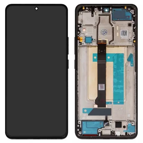 Дисплейний модуль для Xiaomi Poco F6, з рамкою, Original PRC, Black - 1