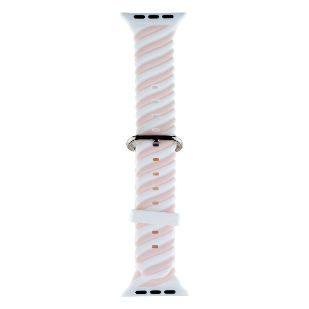 Ремінець для Apple Watch (38-40mm) Colour Bar White-Pink - 1