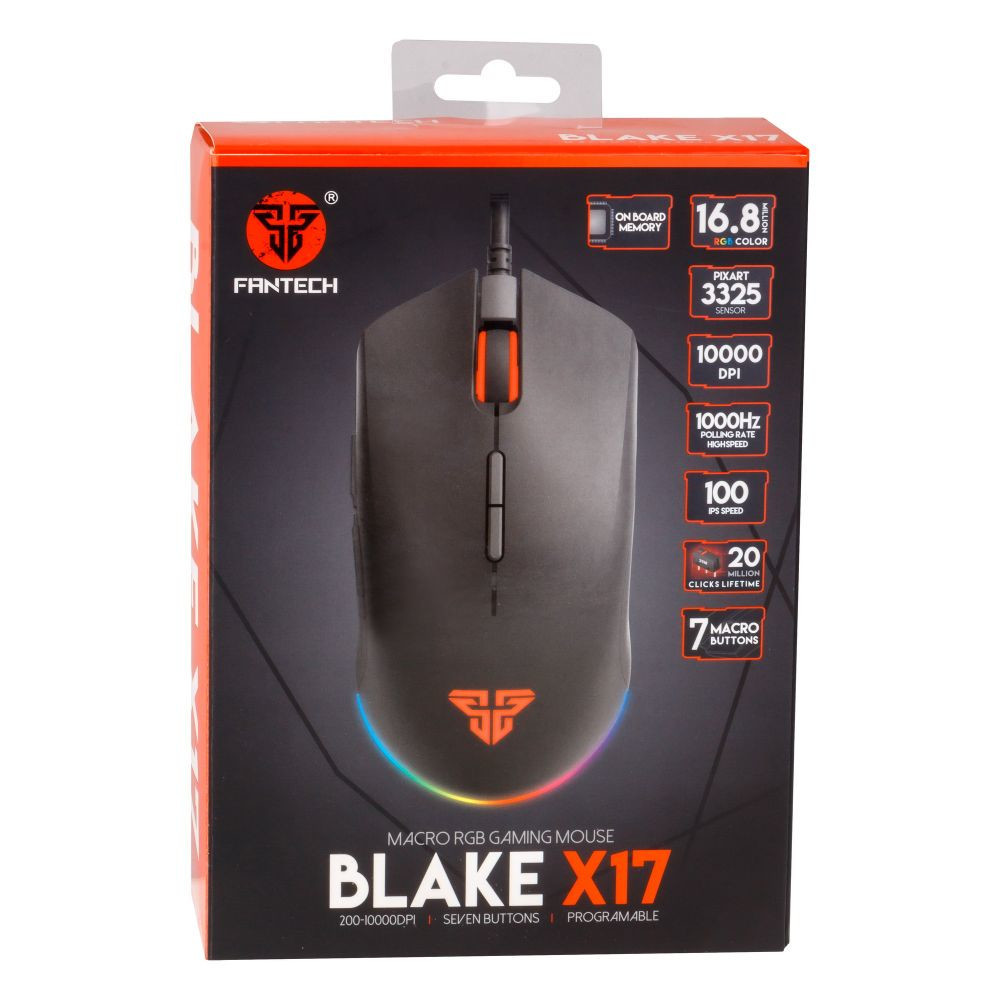 Комп'ютерна USB миша Fantech X17 Blake Black - 1