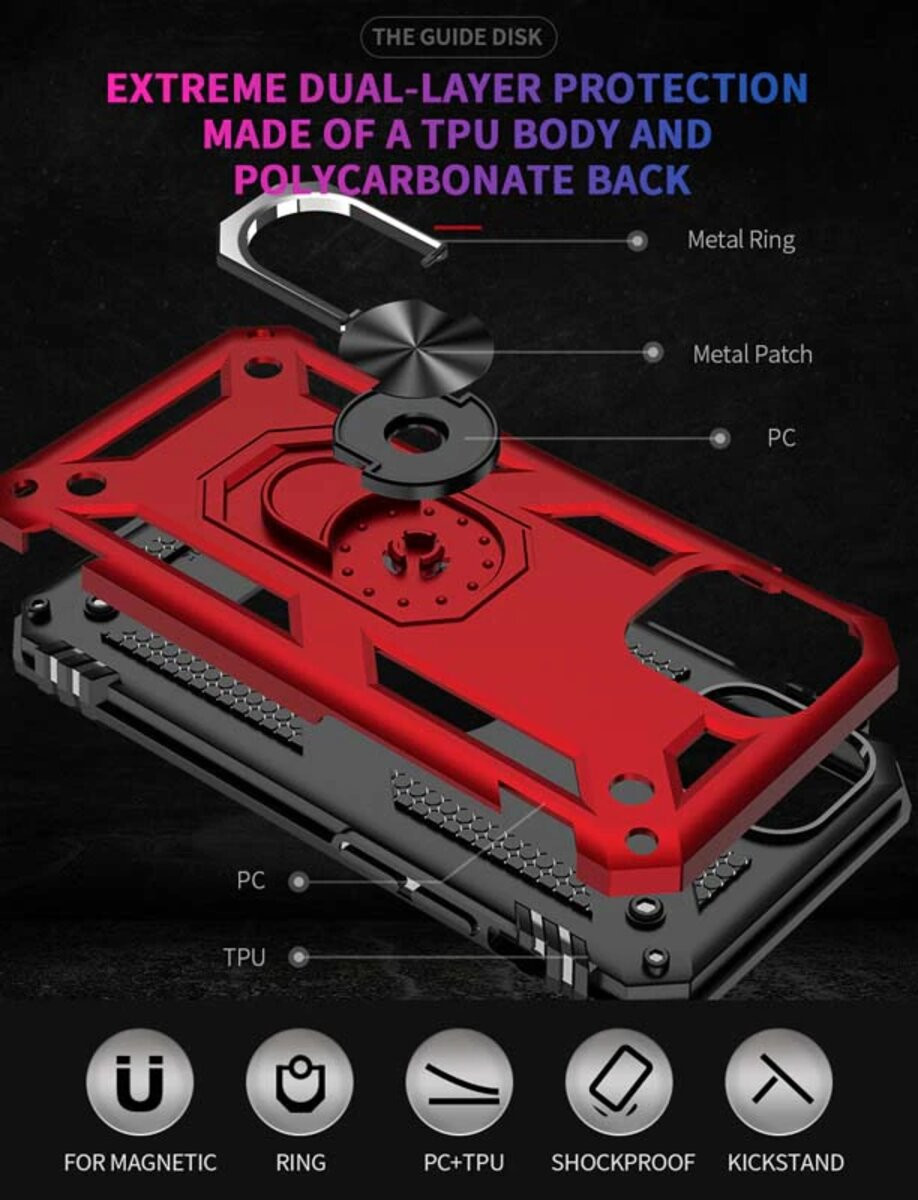 Чохол Cosmic Robot Ring for Apple iPhone 11 Red - 6