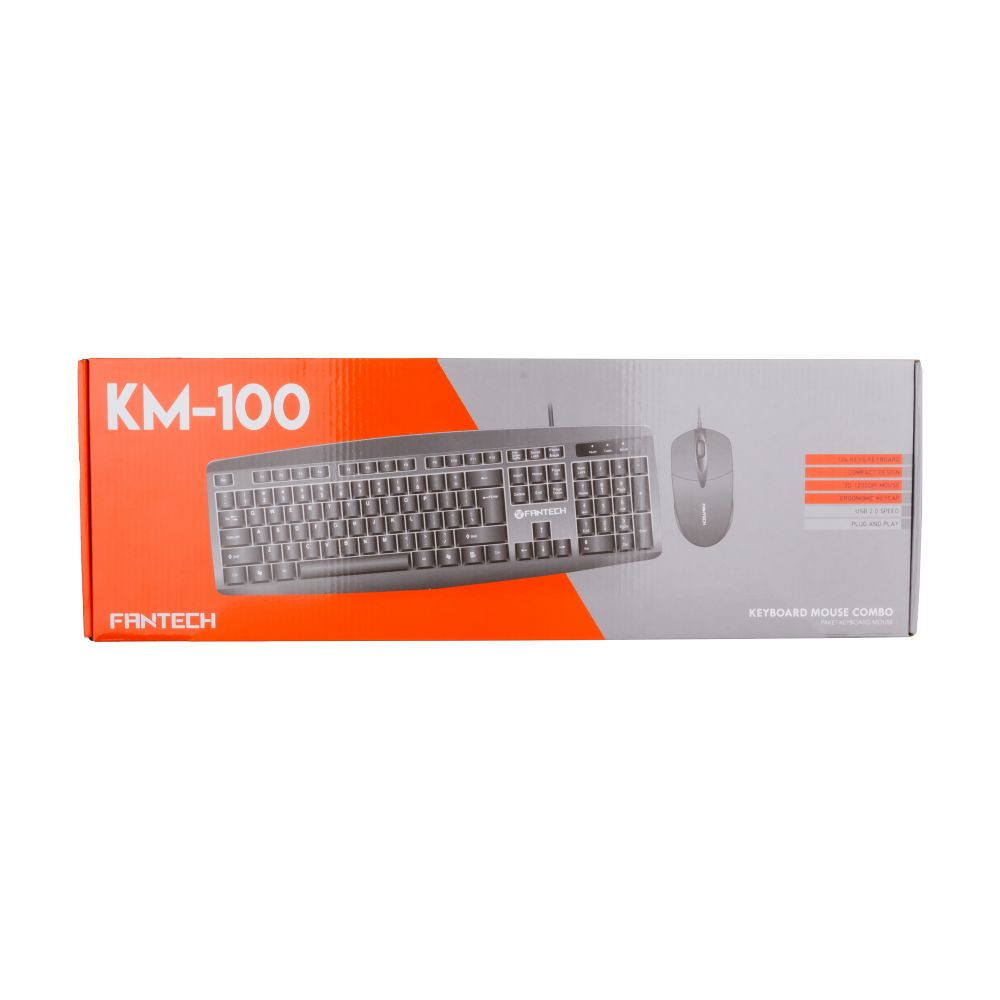 Клавіатура і миша Fantech KM100 Black - 2