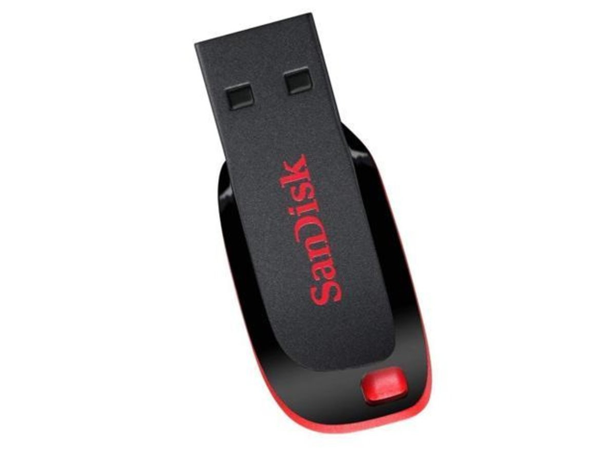 Flash SanDisk USB 2.0 Cruzer Blade 32Gb Black/Red - 2