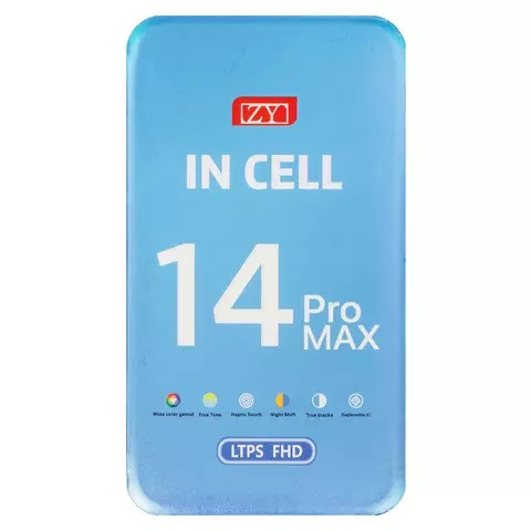 Дисплейний модуль для iPhone 14 Pro Max, Copy, TFT, ZY, LTPS FHD, Black - 2