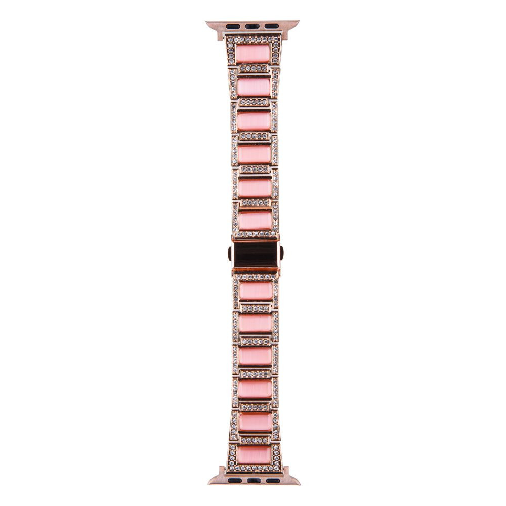 Ремінець для Apple Watch (42-44mm) Metal Cat Rose+Pink - 1