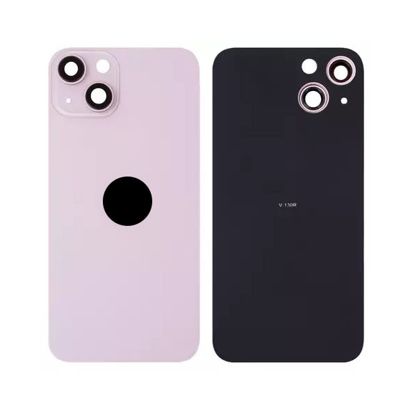 Задня кришка для iPhone 13, зі склом камери, Small Hole, Pink - 1