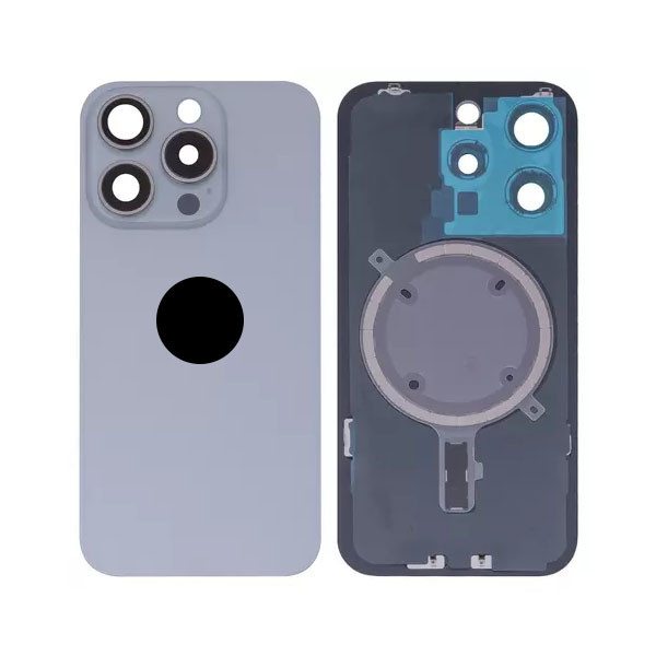 Задня кришка для iPhone 15 Pro, із склом камери, Original (PRC), White - 1