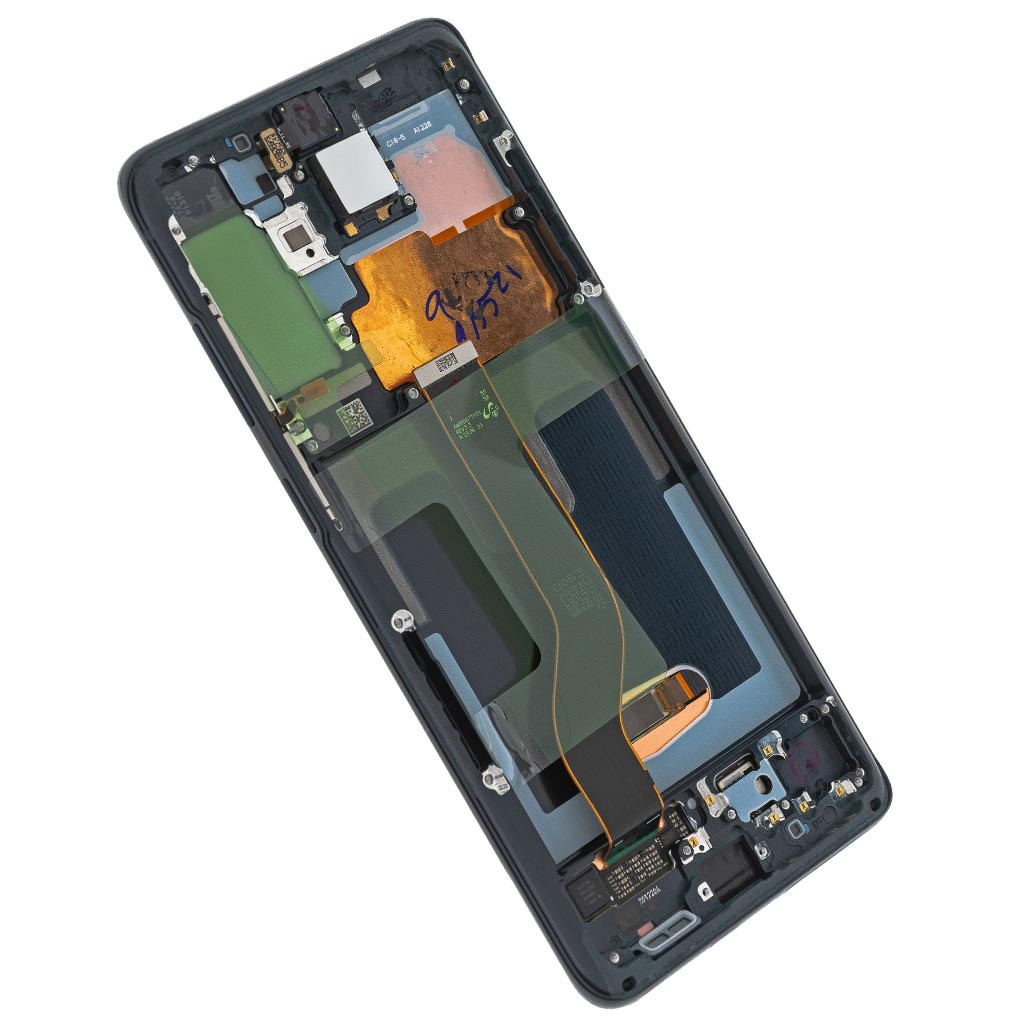 Дисплейний модуль Samsung G985 Galaxy S20 Plus, GH82-22134A, з рамкою, Service Pack Original, Black - 2