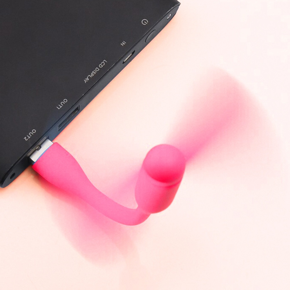 Мобільний вентилятор USB Pink - 11