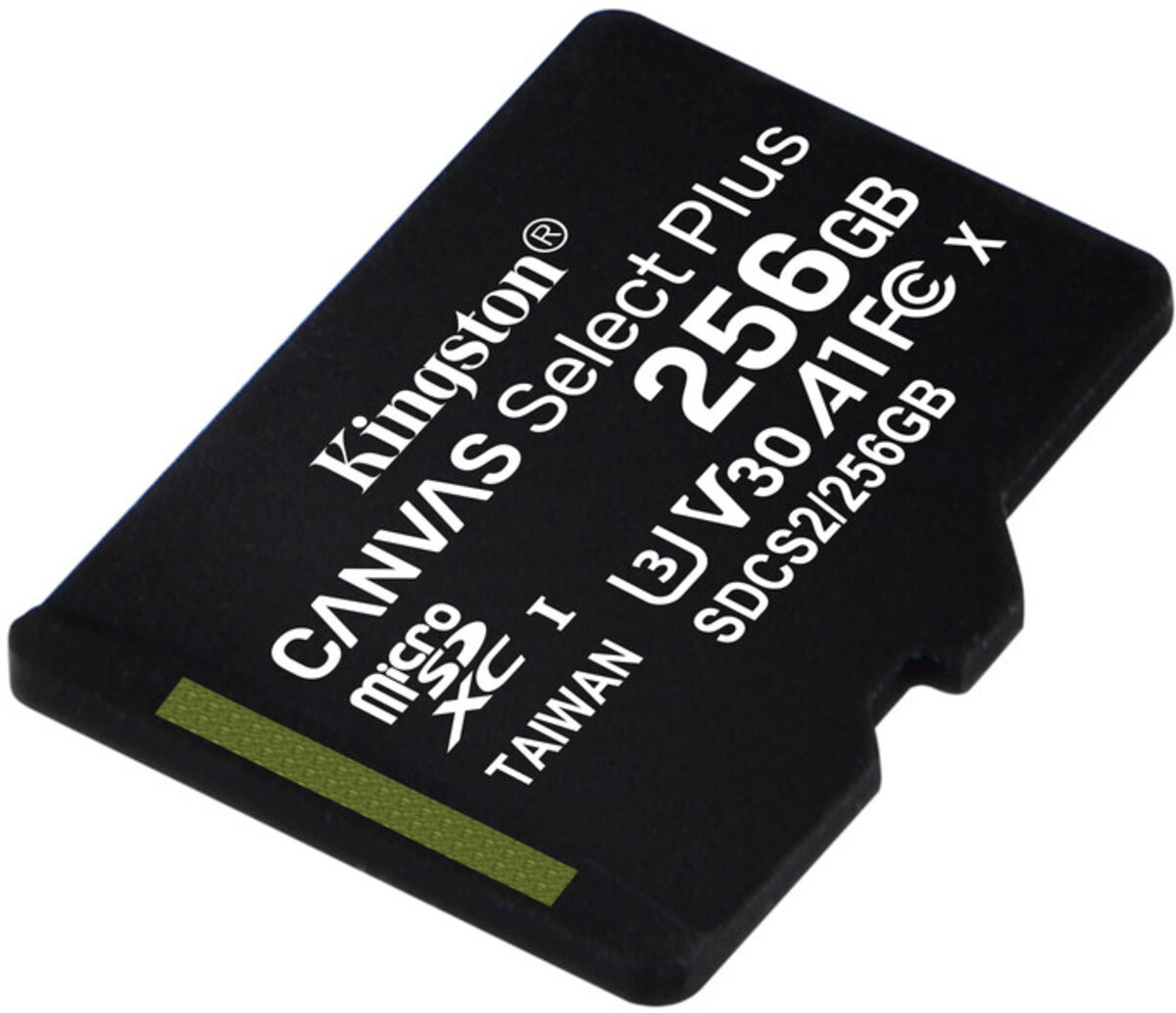 Карта пам'яті Kingston Canvas Select Plus, 256Gb, micro SDXC UHS-3, class 10, А1 V30 - 4