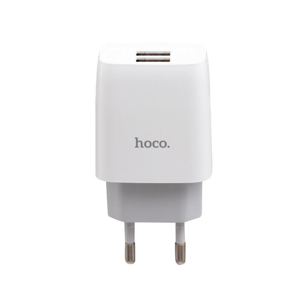 Мережевий Зарядний Пристрій Hoco C73A, Cable Micro, 2.4A, White - 1