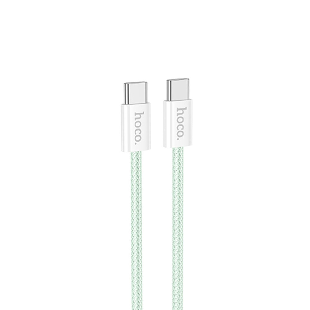 Кабель Hoco X104 Source, Type-C to Type-C, 1m, 60W, Green - 11