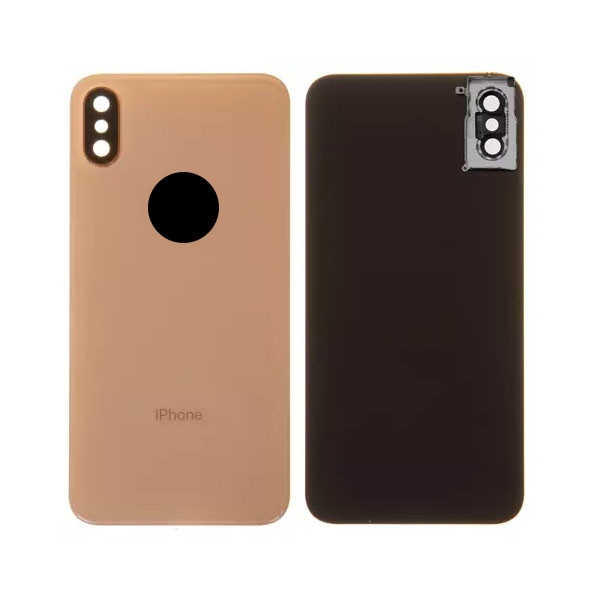 Задня панель корпуса для iPhone XS, золотиста, із склом камери, small hole - 1