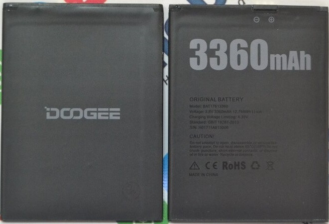 Акумулятор Original DooGee X30, BAT17613360 (3360 mAh) - 1