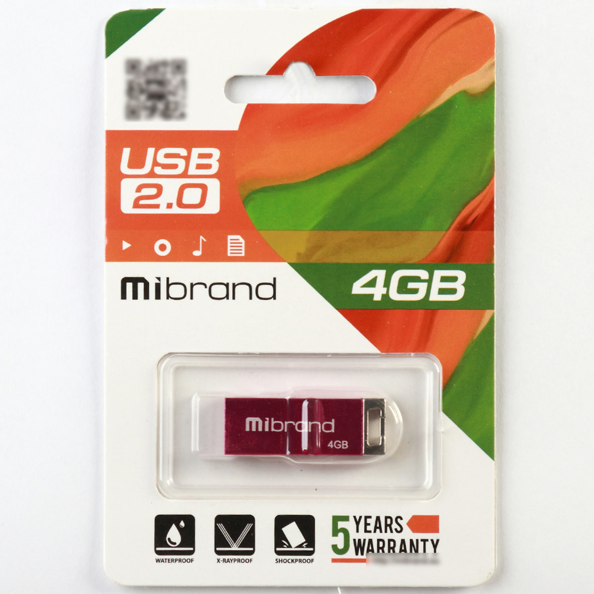 Флешка Mibrand USB 2.0 Chameleon 4Gb Pink - 2