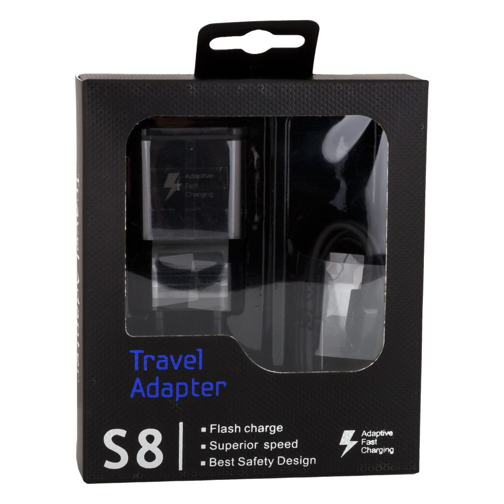Мережевий Зарядний Пристрій Samsung Fast Charge S8 EP-TA20EWE Type-C Black - 1
