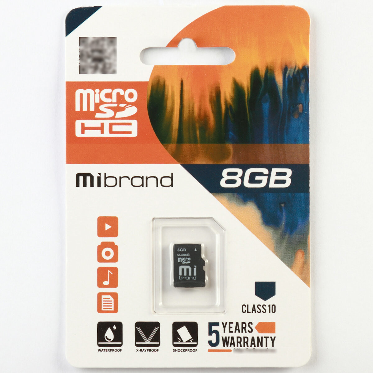 Карта пам'яті Mibrand 8Gb microSDHC class 10 - 1