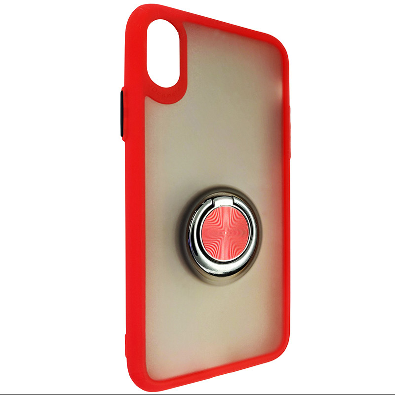 Чохол Totu Copy Ring Case iPhone X/XS Red+Black - 1