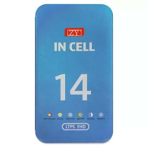 Дисплейний модуль для iPhone 14, Copy, TFT, ZY, LTPS FHD, Black - 2