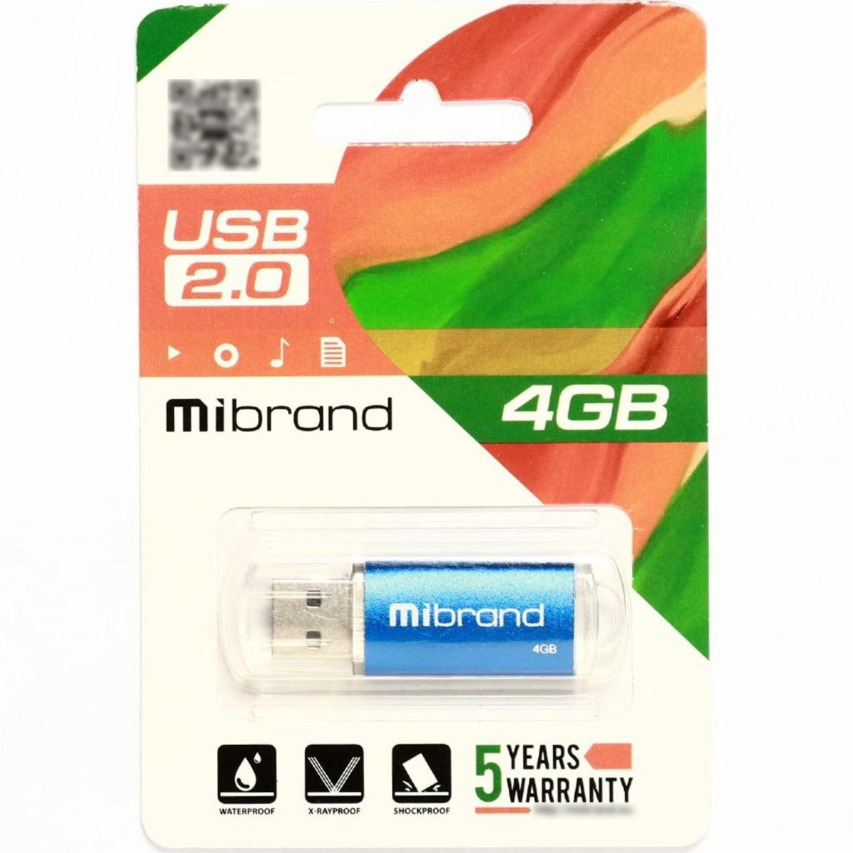 Флешка Mibrand USB 2.0 Cougar 4Gb Blue - 2