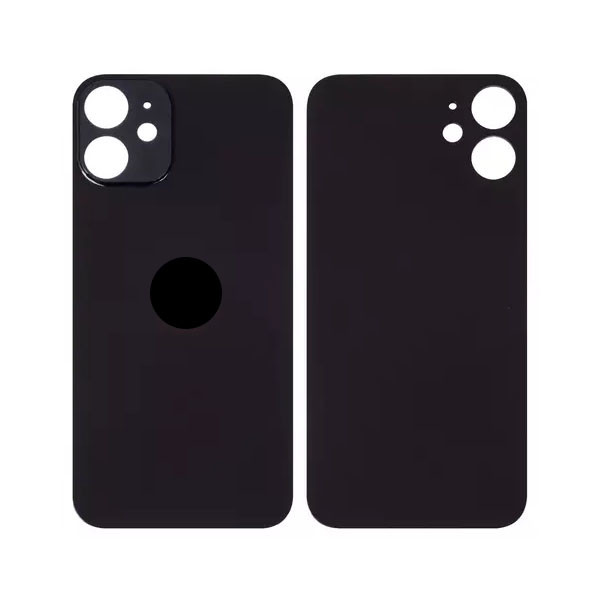 Задня кришка для iPhone 12 mini, Original PRC, Big Hole, Black - 1