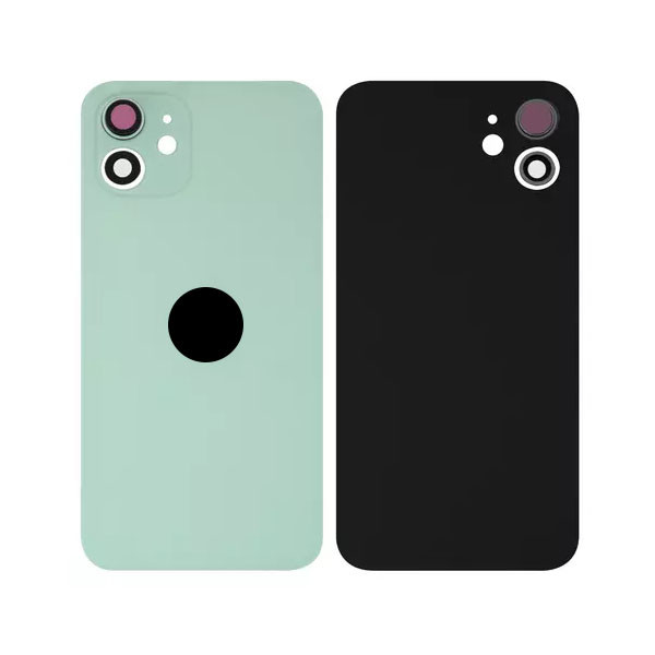 Задня кришка для iPhone 12, зі склом камери, Small Hole, Green - 1