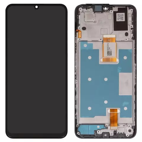 Дисплейний модуль для Huawei Honor X7a, з рамкою, High Copy, Black - 1