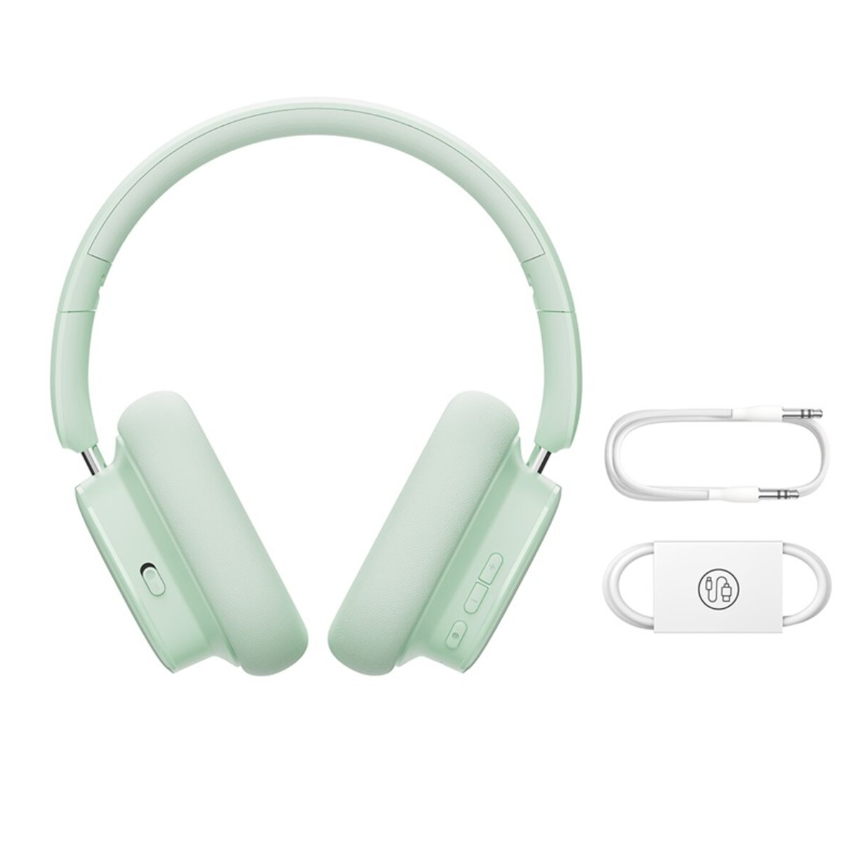 Безпровідна гарнітура Baseus Bowie H1i Noise-Cancellation Wireless Headphones Natural Green - 2