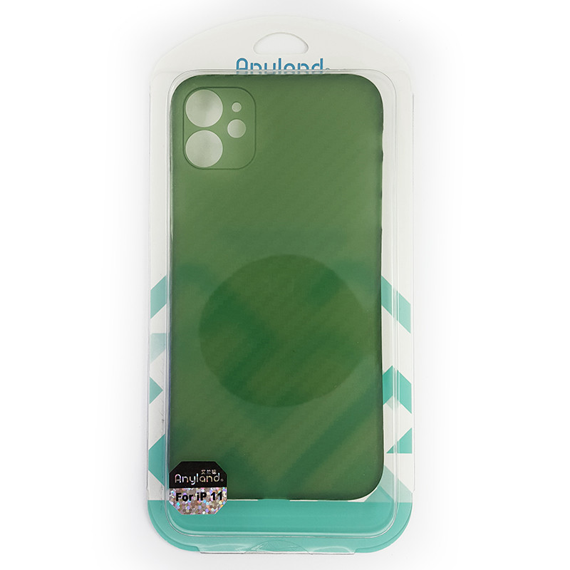 Чохол Anyland Carbon Ultra thin для Apple iPhone 11 Green - 4