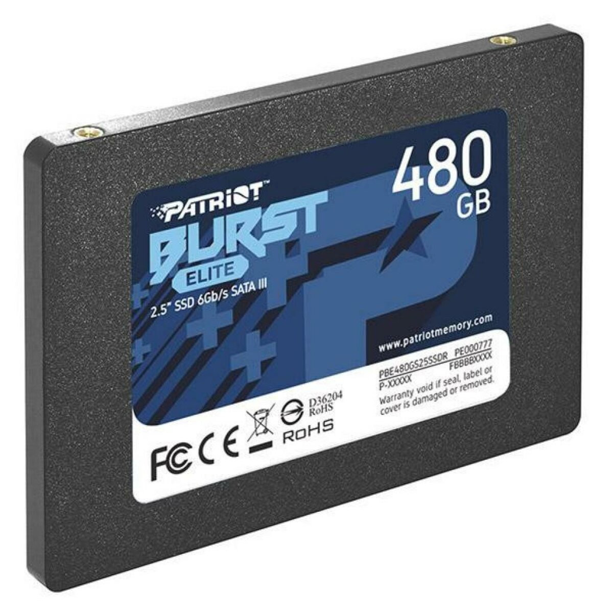 SSD-накопичувач Patriot Burst Elite 480GB 2.5" 7mm SATAIII TLC 3D - 1