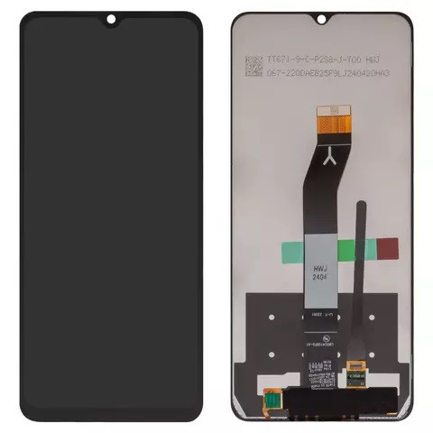 Дисплейний модуль для Xiaomi Poco C61, Redmi A3, Redmi A3x, Service Pack, Black - 1