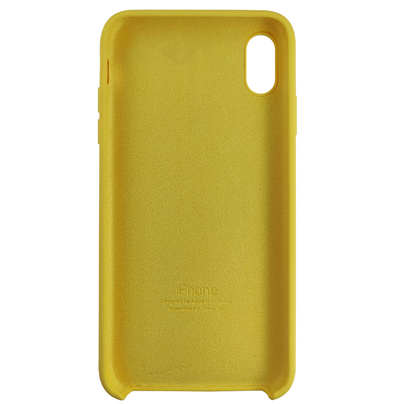 Чохол Copy Silicone Case iPhone XS Max Yellow (4) - 3