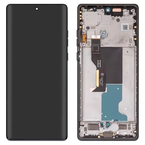 Дисплейний модуль для Motorola XT2429-1 Edge 50 Fusion, з рамкою, Original PRC, Forest Blue - 1