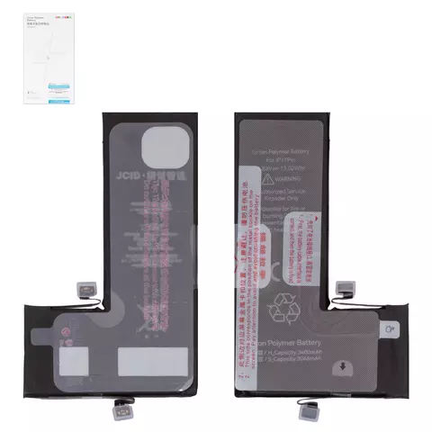 Акумулятор iPhone 11 Pro, High Capacity, 3400 mAh, JCID - 1